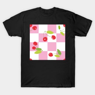 Pink Cherry Chess T-Shirt